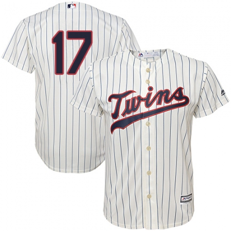 Youth Majestic Minnesota Twins #17 Jose Berrios Authentic Cream Alternate Cool Base MLB Jersey