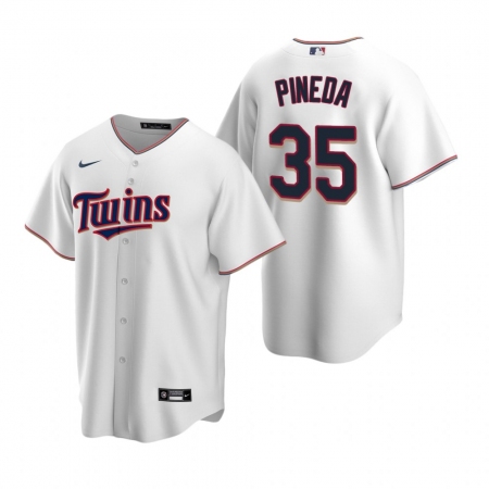Men's Nike Minnesota Twins #35 Michael Pineda White Home Stitched Baseball Jersey