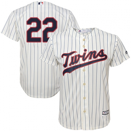 Youth Majestic Minnesota Twins #22 Miguel Sano Authentic Cream Alternate Cool Base MLB Jersey