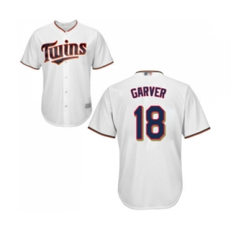 Men's Minnesota Twins #18 Mitch Garver Replica White Home Cool Base Baseball Jersey