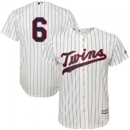 Youth Majestic Minnesota Twins #6 Tony Oliva Authentic Cream Alternate Cool Base MLB Jersey